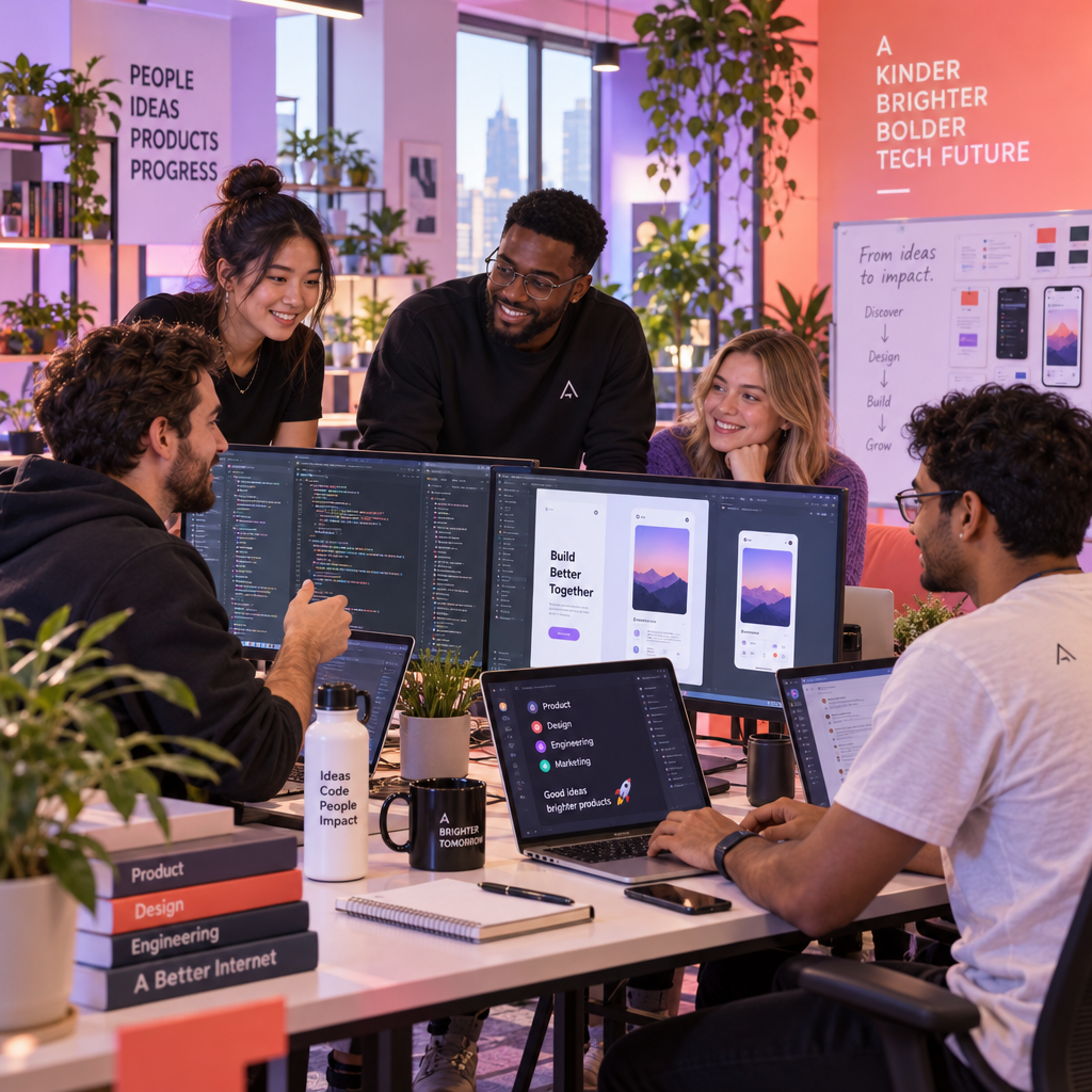 Our team of automation builders collaborating on client projects